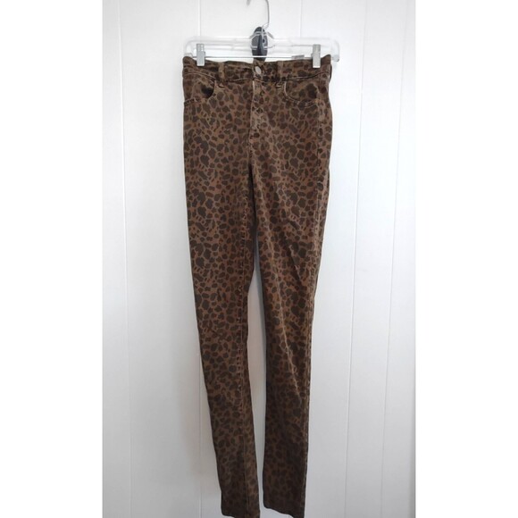 American Eagle Outfitters Leopard Print Skinny Pants - Picture 1 of 7